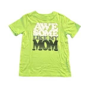 3/$25 Garanimals Green Awesome like Mom Graphic T-shirt Top Size 4T NWT